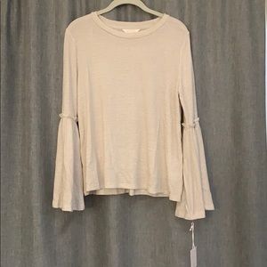 Lauren Conrad Ruffle trim Bell sleeve top